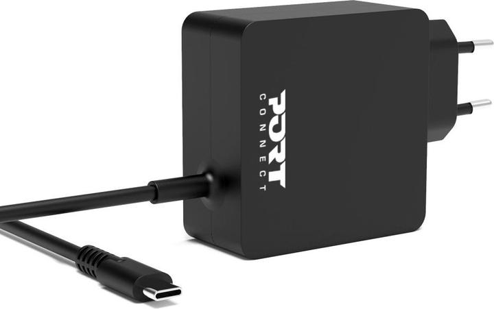 Actual product image Port Designs Type C Universal Power Adapter 45w For Macbooks Notebooks Tablets Smartphones Up To 45w (45 W)