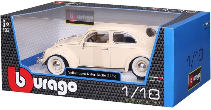 Actual product image Bburago 18-12029 1:18 VOLKSWAGEN KAFERT-BEETLE BLUE (4)