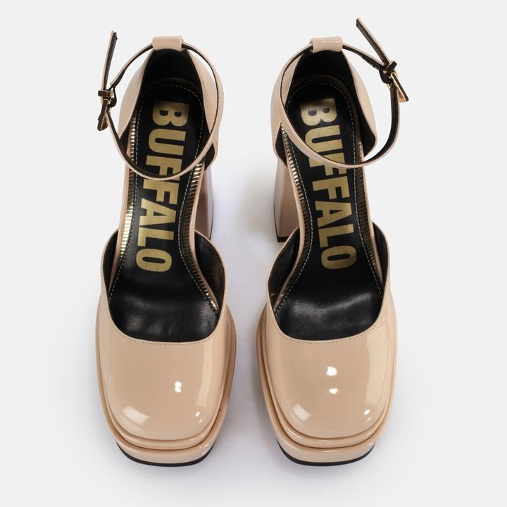 Actual product image Buffalo heels may w dorsay - vegan patent (41)