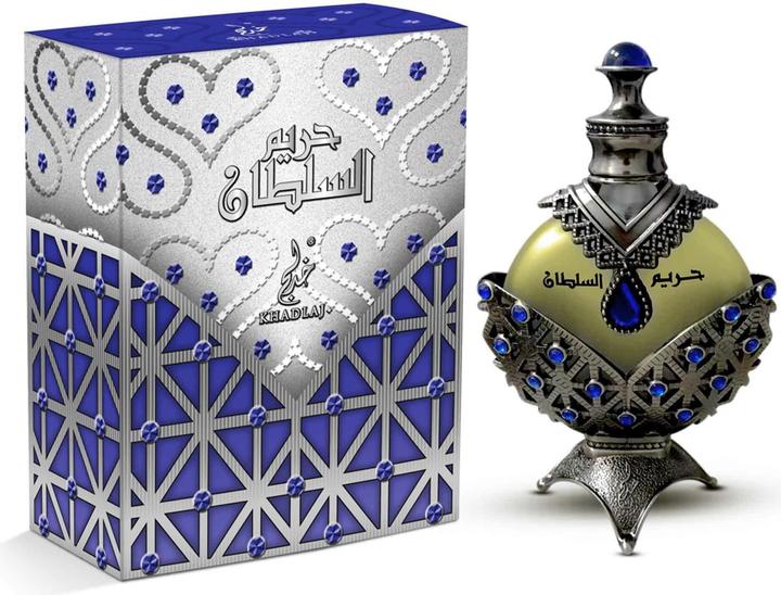 Actual product image Khadlaj Hareem Sultan Blue - concentrated perfumed oil without alcohol - 35 ml (Extrait De Parfum, 35 ml)