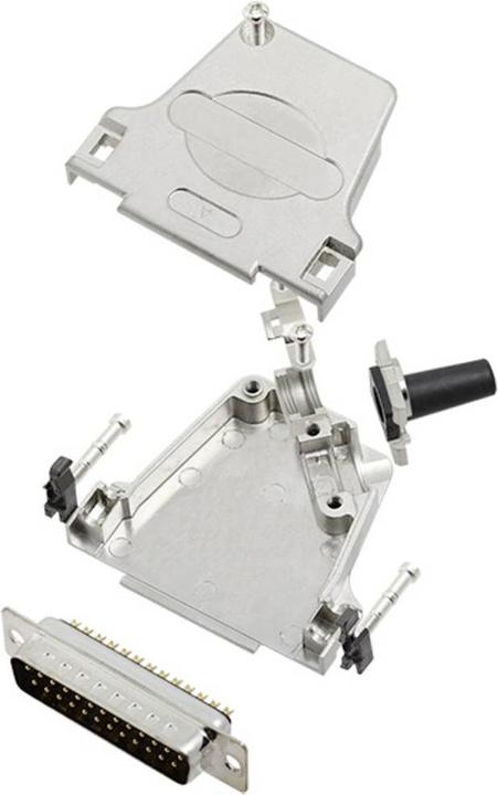 Produktbild Tru Components TCD45ZF25DBPK 7709660 D-SUB Stiftleisten-Set 45 ° Polzahl (num):