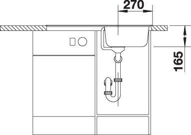 Produktbild Blanco Tipo 45 S (Einbauspüle, 86 cm, 50 cm)