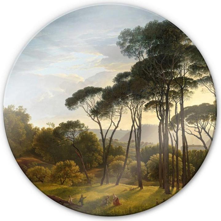 Actual product image Trenddeko Italian landscape with umbrella pines (Ø 30 cm)