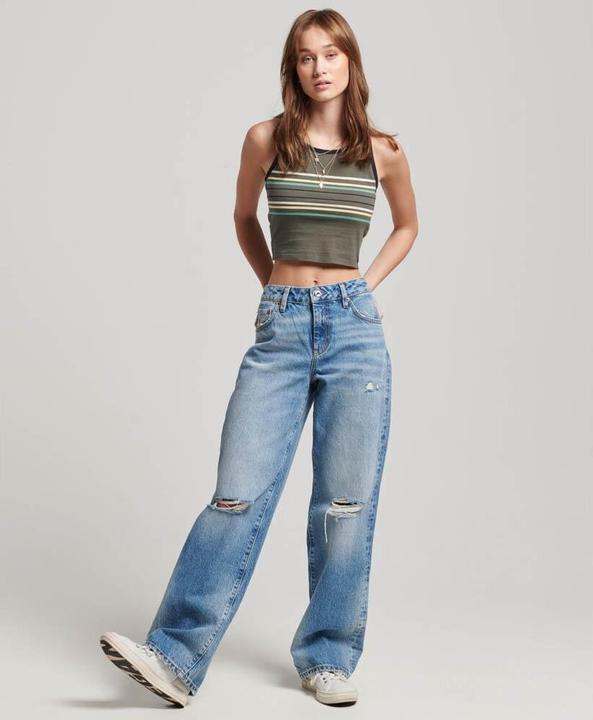 Actual product image Superdry Organic Cotton Mid Rise Wide Leg Jean (W28/L30)