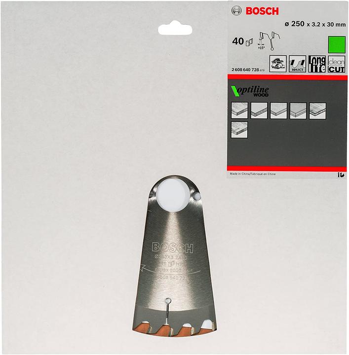 Produktbild Bosch Professional Zubehör PRO Wood Kreissägeblatt, 250 x 3.2 x 30 mm