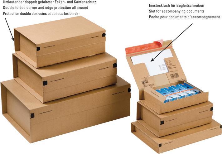 Immagine prodotto Colompac ® Scatole per pacchi 21,2 x 30,5 x 11,0 cm (LxLxH) 1 confezione = 10 pezzi. (305 x 212 x 110 mm, 10 x)
