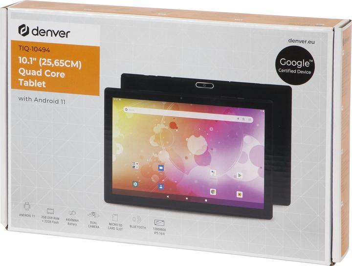 Immagine prodotto Denver TIQ-10494 10.1 / 32GB / 2GB / WI-FI / Android11 / Nero (10.10", 32 GB, Nero)