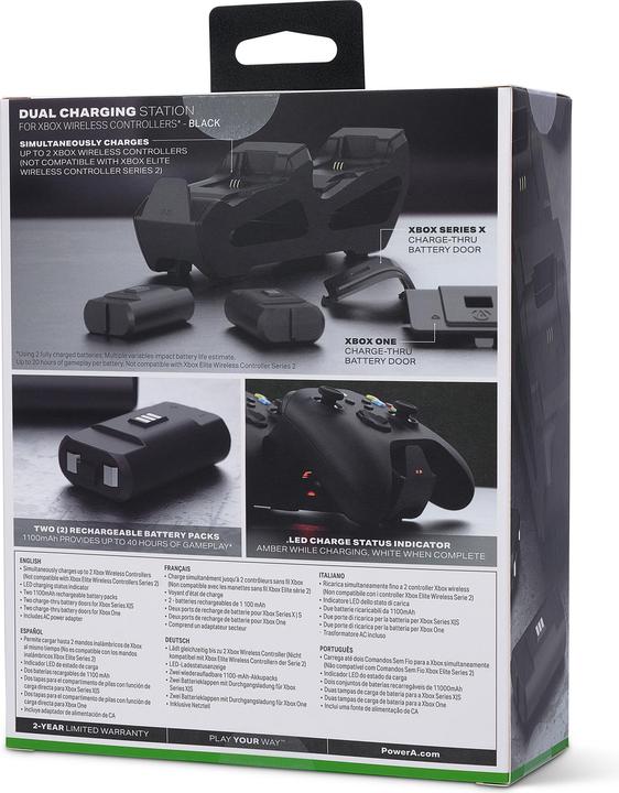 Produktbild PowerA Duo Charging Station (Xbox Series X, Xbox One X, Xbox Series S, Xbox One S)