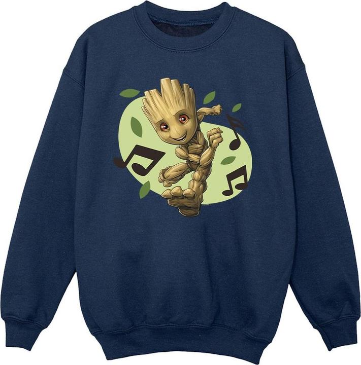 Guardians Of The Galaxy Groot Musical Notes Sweatshirt Mädchen