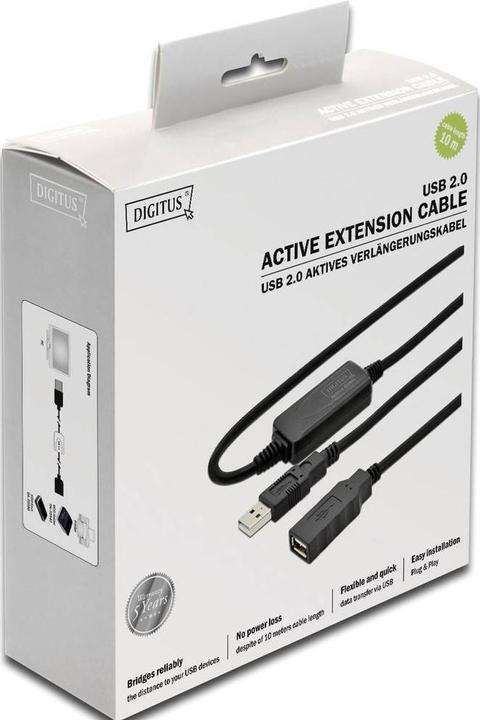 Actual product image Digitus USB Active Extension Cable (10 m, USB 2.0)