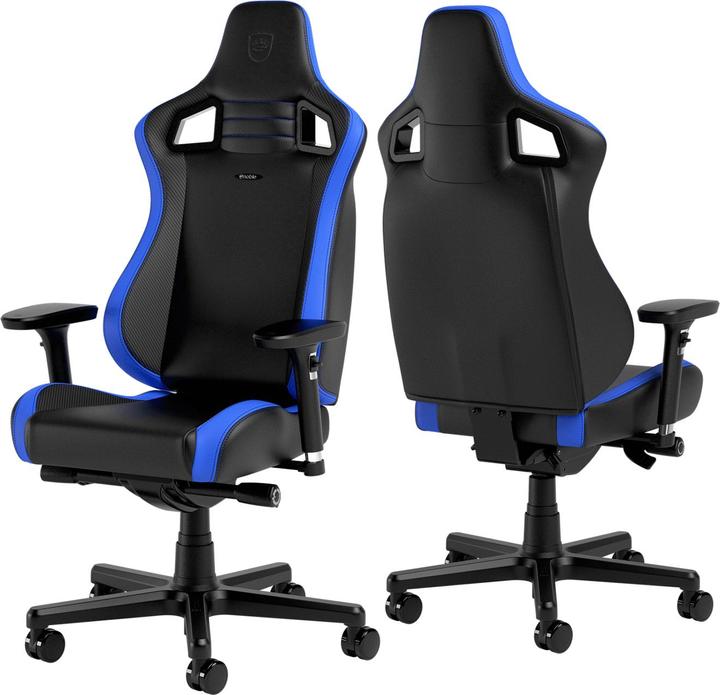 Produktbild noblechairs EPIC Compact Gaming Stuhl - schwarz/carbon/blau