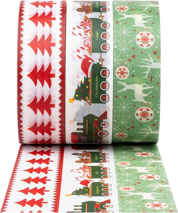 Immagine prodotto Colorations Washi Tape Natale 3 rotoli, 5 metri.