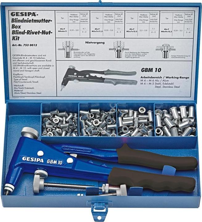 Actual product image Gesipa Blind Rivet Nut Box (277 mm)