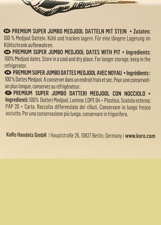 Produktbild KoRo Medjool Datteln Premium (5000 g)