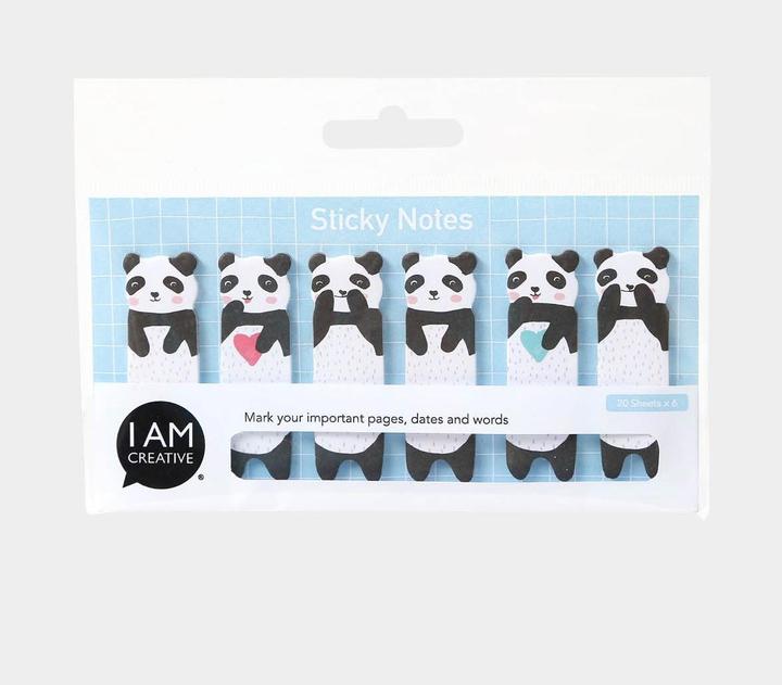 Image du produit I Am Creative Marqueur de page Panda 20 pièces (2 x 5 cm)