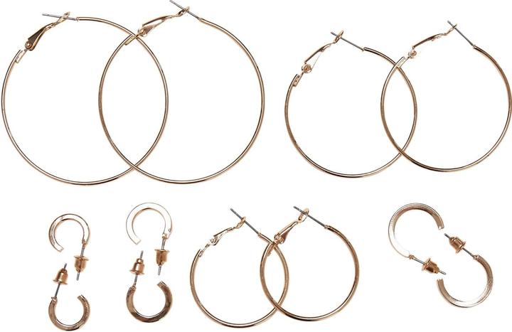 Urban Classics Basic Hoop Earrings 6-Pack - 18172 (90% Eisen, 10% Rostfreier Stahl)