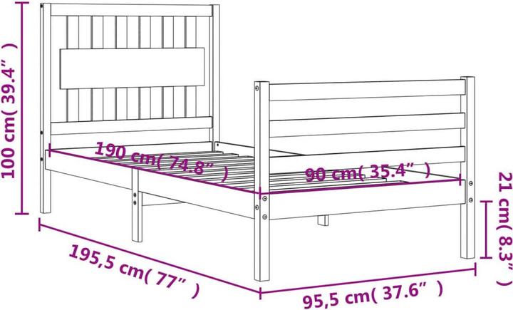 Image du produit VidaXL Joby (90 x 200 cm)