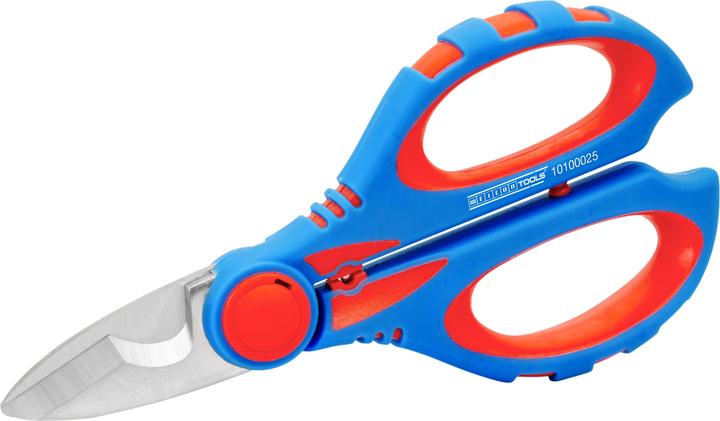 Produktbild Weicon Elektrikerschere XL für feindrähtige Kabel bis max. 50mm² bl/rt (4.30 cm)