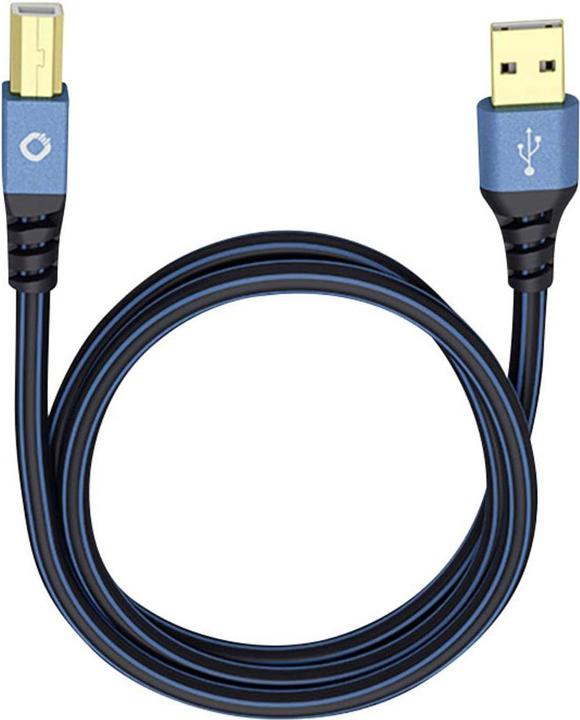 Produktbild Oehlbach USB 2.0 Anschlusskabel A/B "USB Plus B" 10.00 m (10 m, USB 2.0, 2.50 W)