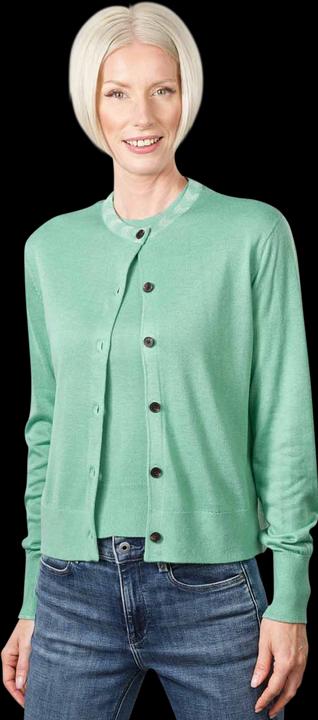 Scotch & Soda Jacquard Trim Cardigan Crew Neck Frozen Mint (XL)