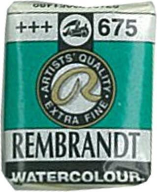 Produktbild Talens Aquarellfarbe Rembrandt 1/2Näpfli (Grün)