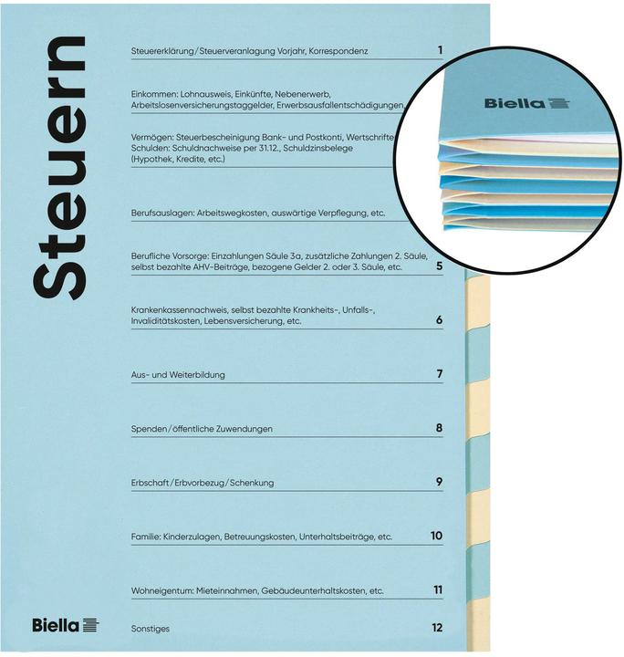 Actual product image Biella Folder Taxes (A4, 1 x)