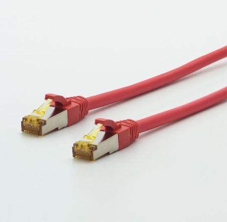 Produktbild TTL TTLan Patchkabel UltraFlex Cat. 6A ISO/IEC, S/FTP (PiMF), hochflexibel, halogenfrei, rot, 10,0 m (CAT6a, 10 m)