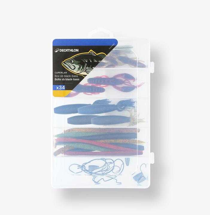 Caperlan Kit Box Boite de leurres BOXSB Black Bass