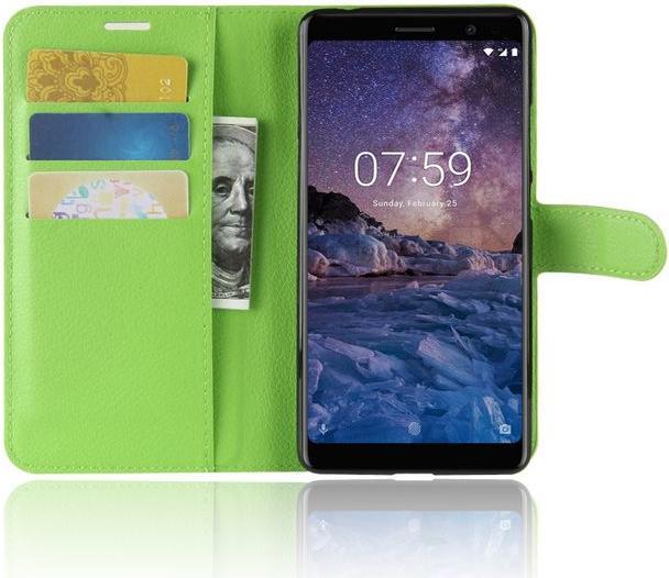 Actual product image MU Classic Litchi Leather Bookcover Series (Nokia 7 Plus)