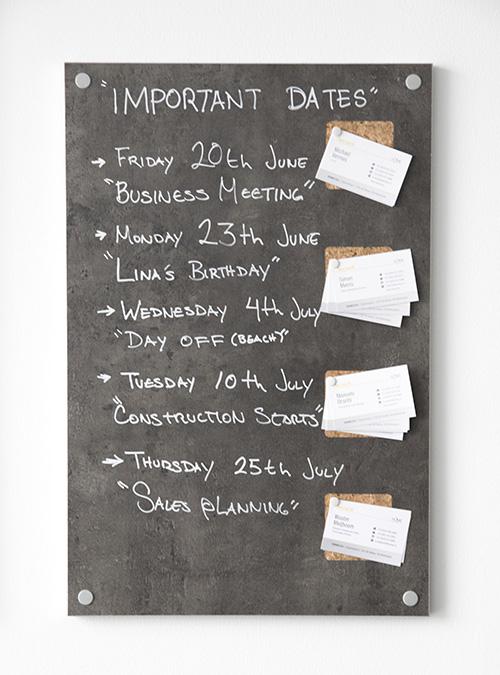Actual product image Securit LIVING WALL - Chalkboard (63 x 41 x 2 cm)
