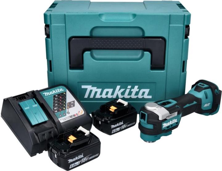 Produktbild Makita DTM 52 RGJ Akku Multifunktionswerkzeug 18 V Starlock Max Brushless + 2x Akku 6,0 Ah + Ladeger