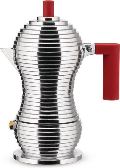 Productafbeelding Alessi Percolator Pulcina - MDL02/1 R - Rood - 1 kops - door Michele De Lucchi (1 T.)