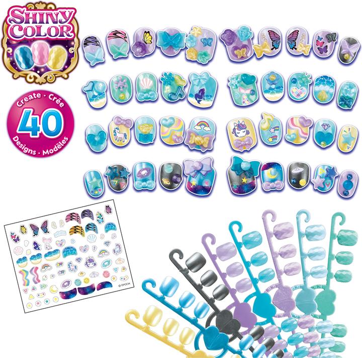 Actual product image Epoch Fingernails Refill Set blue/green (Artificial nails, Multicoloured)