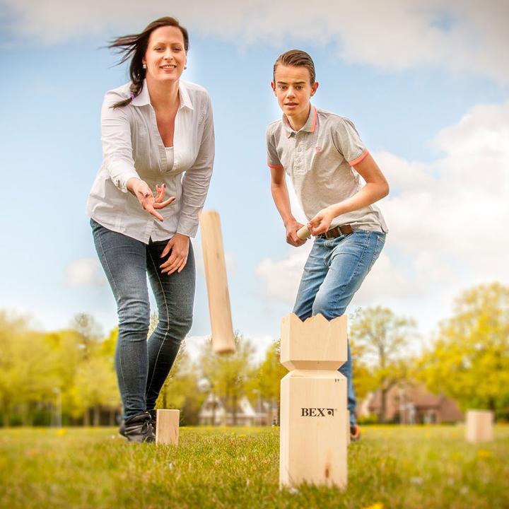 Actual product image Bex Kubb original rubber wood