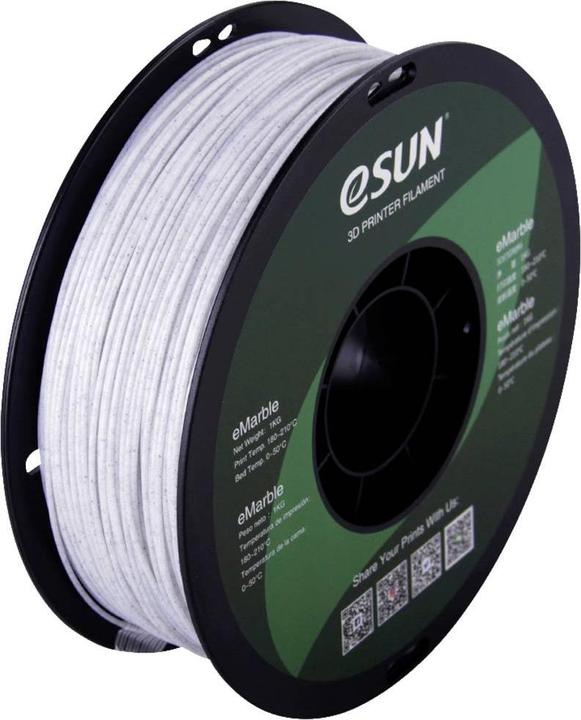 eSUN eMarble Filament (PLA, 1.75 mm, 1000 g, Weiss)