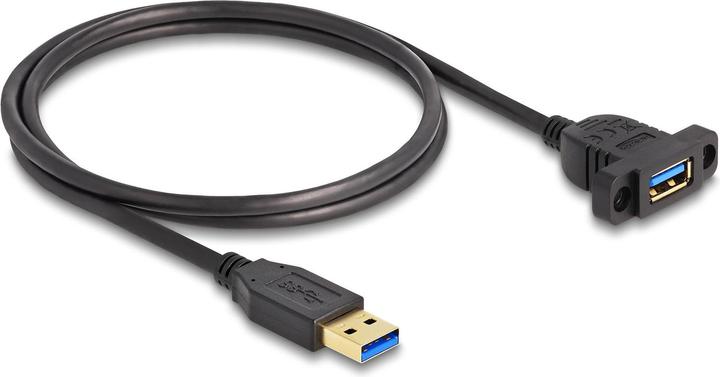 Actual product image Delock SuperSpeed USB 5 Gbps 1m for installation black (1 m, USB 3.2 Gen 1)