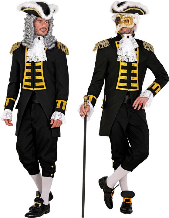 Produktbild Widmann Schwarze Gardeuniform / Paradefrack für Herren (XXL)