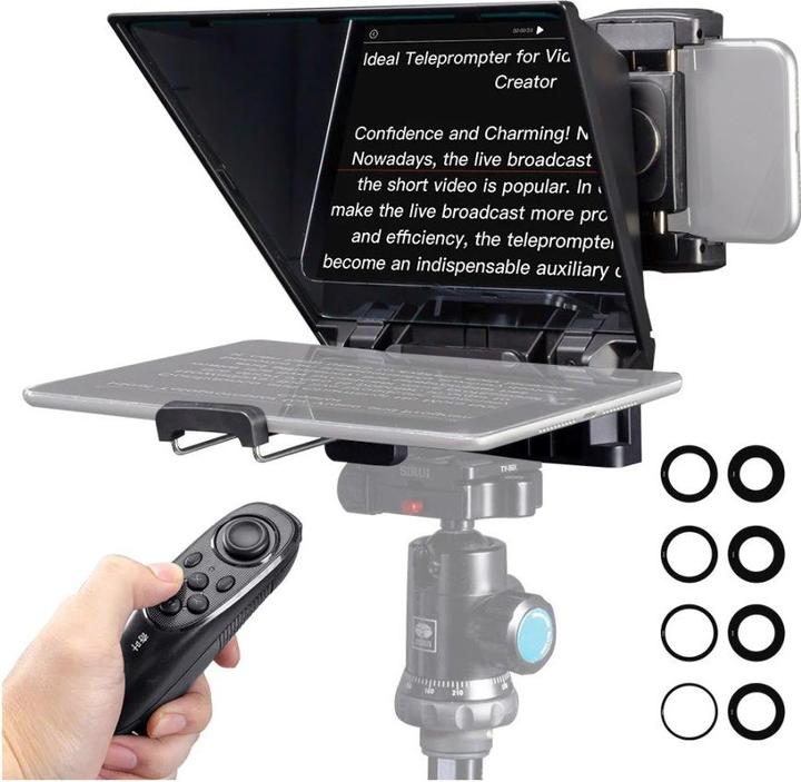 Produktbild Feelworld TP2A Portable 8-inch Teleprompter supports up to 8" Smartphone/Tablet (Teleprompter)