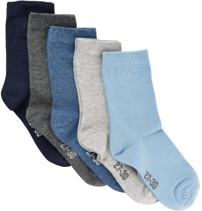 Minymo Socken Uni 5er Set Dark Navy Gr. 35 - 38 (5er Pack, 35 - 38)