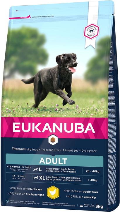 Produktbild Eukanuba Aktive Adult Large Breed Huhn (Adult, 1 Stk., 3000 g)