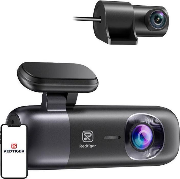 Produktbild Redtiger F9(32G) 4K front and rear car camera (WLAN, GPS-Empfänger, Nachtsicht, Beschleunigungssensor, Akku, Eingebautes Mikrofon, UHD 4K)