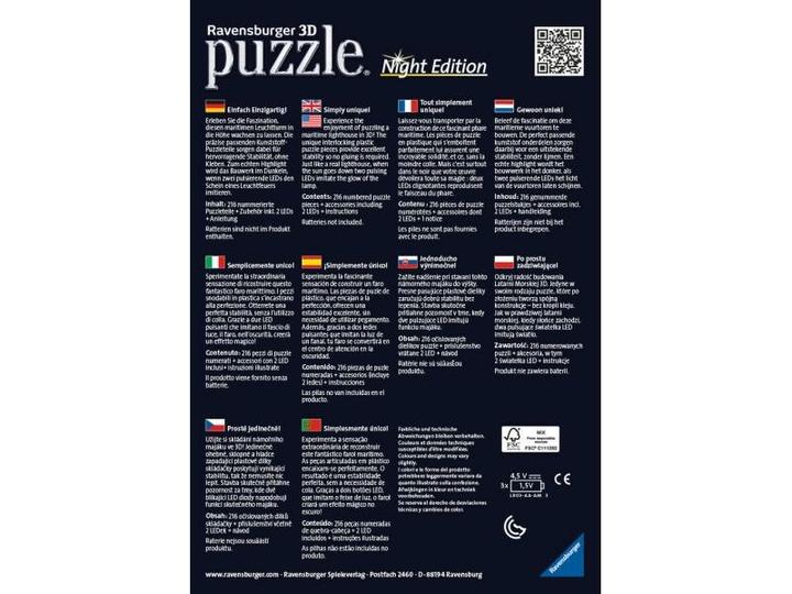 Produktbild Ravensburger Leuchtturm bei Nacht (216 Teile)