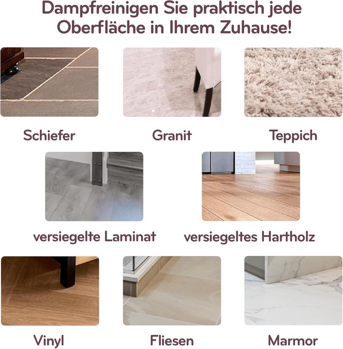 Produktbild H2O HD Dampfreiniger & Dampfbesen (1500 W)