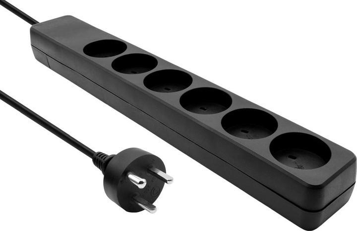 Image du produit ProXtend Danish IT Power Strip 6-way 7M Noir (6 x, CEE 7/3, 7 m)