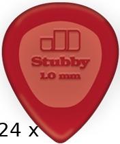 Actual product image Dunlop Plectren Stubby 1, Bag/24 (24 x, 1 mm)