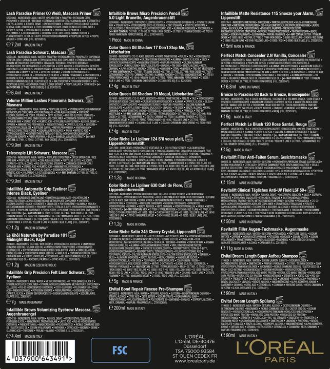 Nährwerte und Zutaten L'Oréal Paris Maison