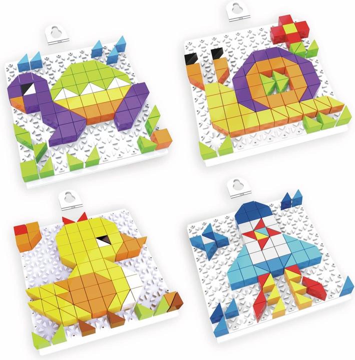 Produktbild Eddy Toys Bauklötze-Puzzle-Set, Schnecke, 4 in 1, 128-teilig.