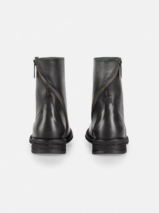 Immagine prodotto Felmini Stivali biker stringati GREDO D898 in pelle nera con finitura vintage. Questi stivali catturano l'es (36)