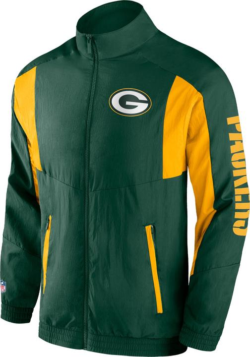 Actual product image Fanatics Green Bay Packers Foundation Crinkle Track Jacket - S (S)