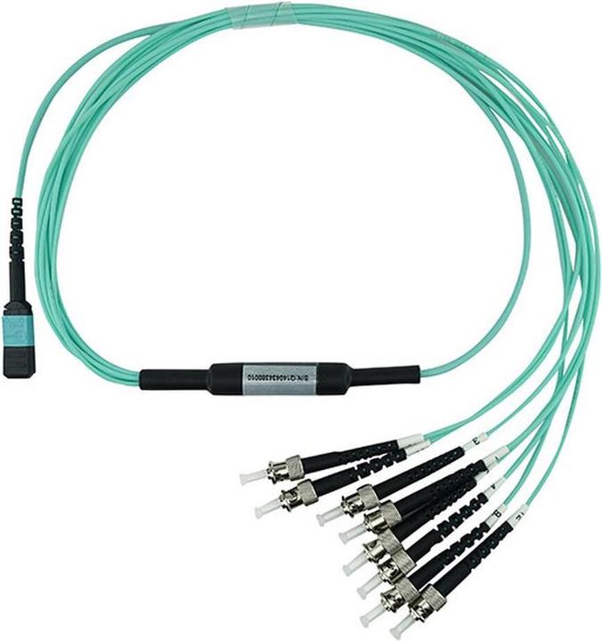 Produktbild CBO LWL MTP/4xST Breakout Kabel OM3 1 Meter